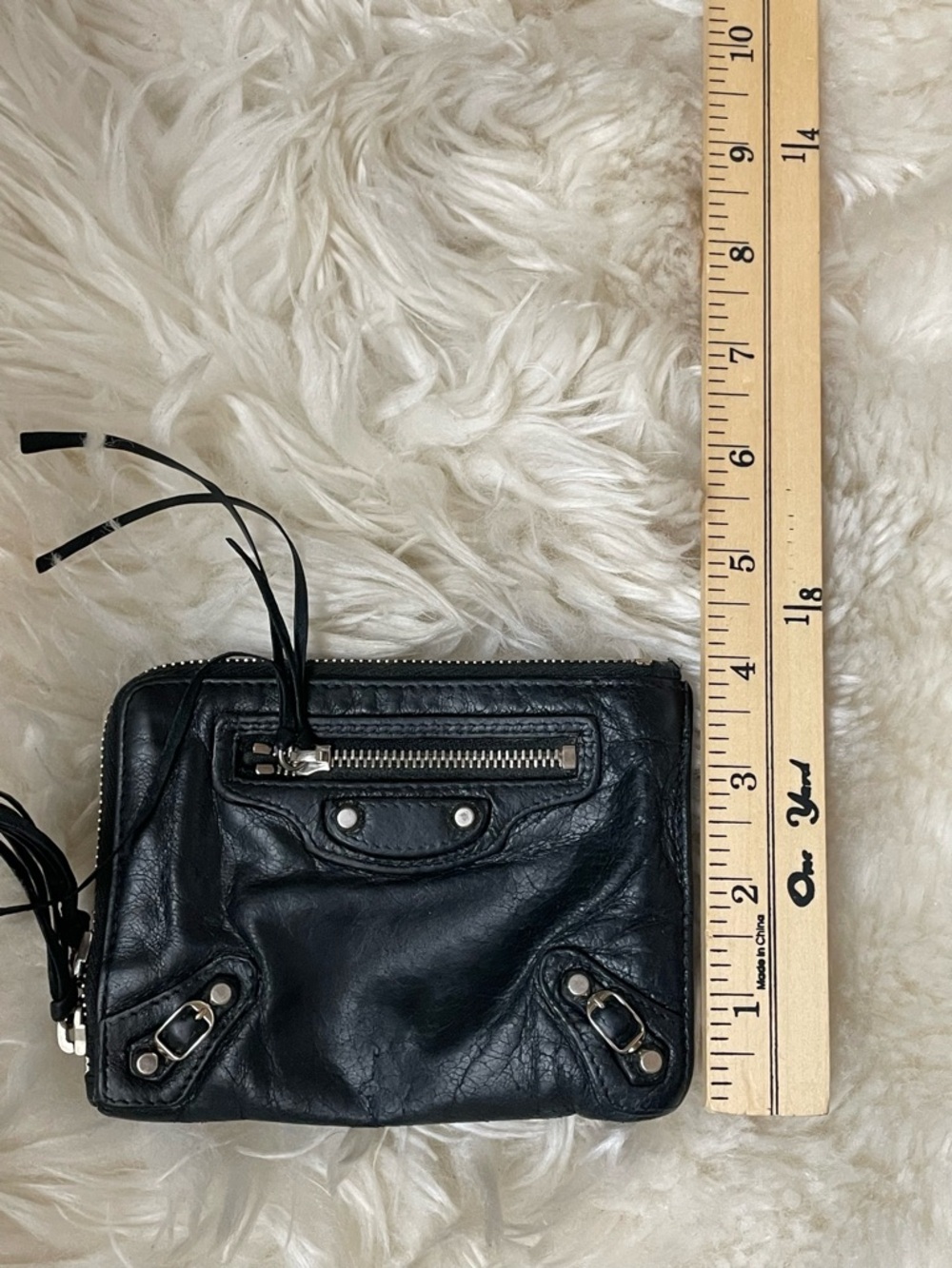 Vintage | Rare Balenciaga porte monnaie black wallet | card pouch - Picture 6 of 6